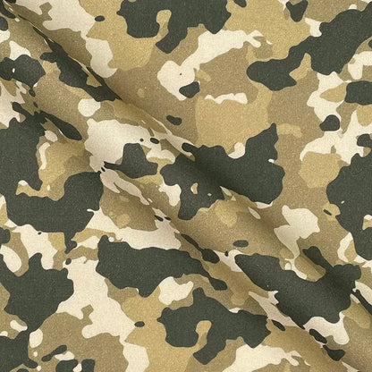 Camouflage Digital Printed 100% Cotton Poplin Fabric | Lightweight OEKO-TEX® Standard 100 125gsm 45" (115cm) Wide – Sold by the Meter