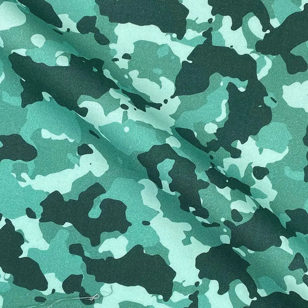 Camouflage Digital Printed 100% Cotton Poplin Fabric | Lightweight OEKO-TEX® Standard 100 125gsm 45" (115cm) Wide – Sold by the Meter