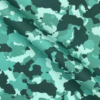 Camouflage Digital Printed 100% Cotton Poplin Fabric | Lightweight OEKO-TEX® Standard 100 125gsm 45" (115cm) Wide – Sold by the Meter