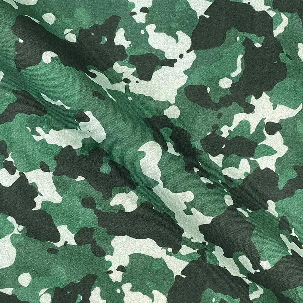 Camouflage Digital Printed 100% Cotton Poplin Fabric | Lightweight OEKO-TEX® Standard 100 125gsm 45