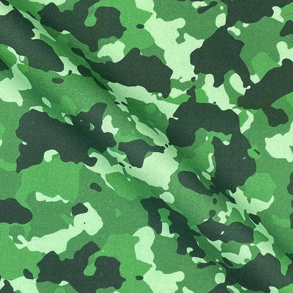 Camouflage Digital Printed 100% Cotton Poplin Fabric | Lightweight OEKO-TEX® Standard 100 125gsm 45" (115cm) Wide – Sold by the Meter
