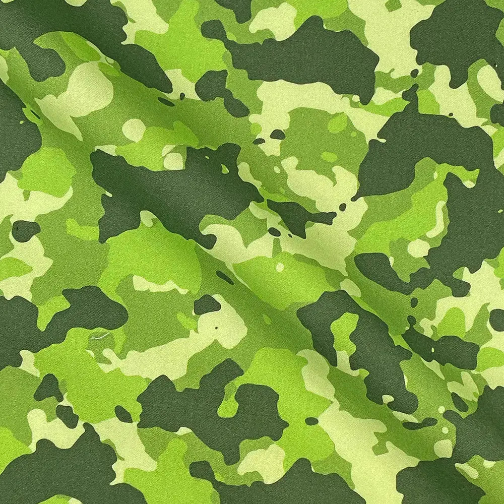Camouflage Digital Printed 100% Cotton Poplin Fabric | Lightweight OEKO-TEX® Standard 100 125gsm 45" (115cm) Wide – Sold by the Meter