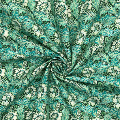 100% Cotton Percale Fabric | 44" (112cm) Wide Lightweight 200 Thread Count Dressmaking & Craft Material – William Morris Designs – Sold by the Meter