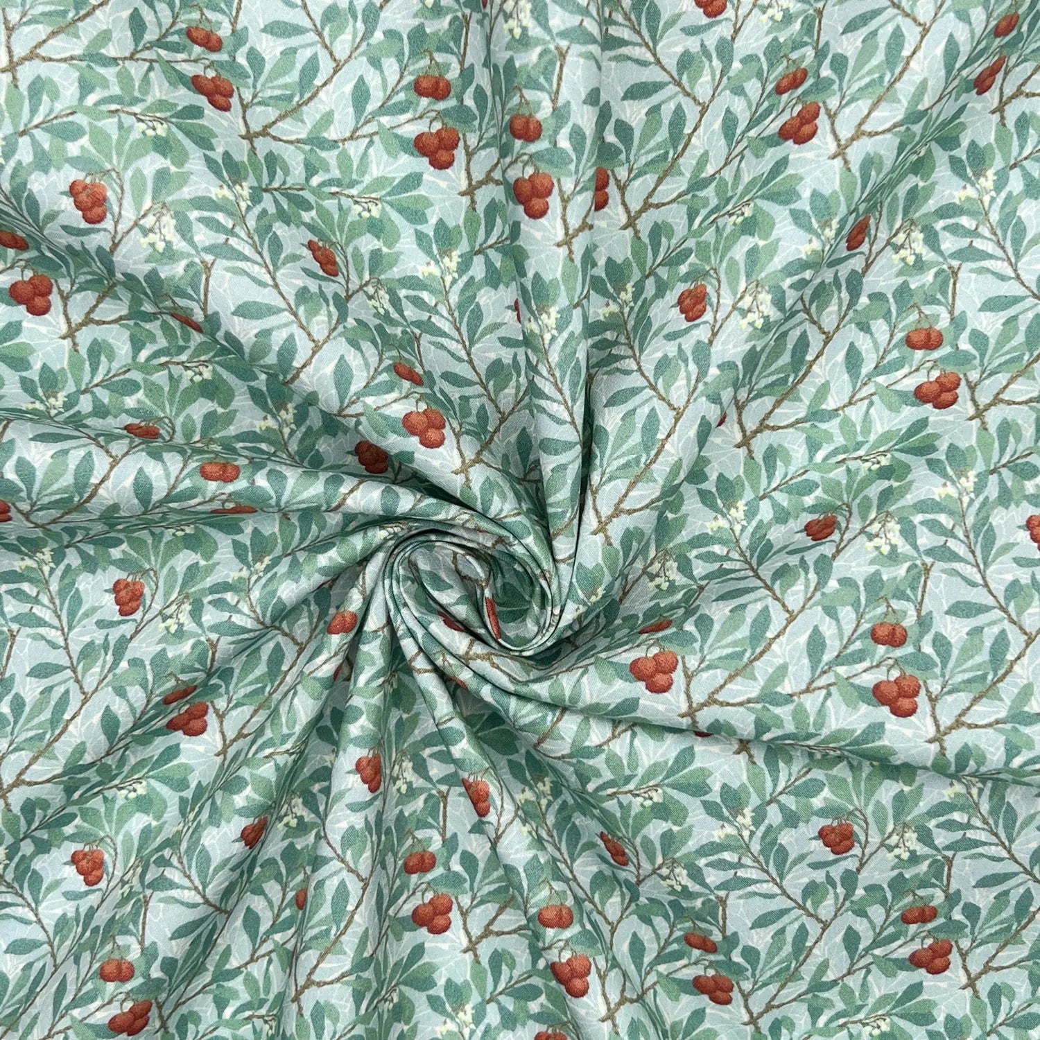 100% Cotton Percale Fabric | 44" (112cm) Wide Lightweight 200 Thread Count Dressmaking & Craft Material – William Morris Designs – Sold by the Meter