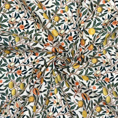 100% Cotton Percale Fabric | 44" (112cm) Wide Lightweight 200 Thread Count Dressmaking & Craft Material – William Morris Designs – Sold by the Meter