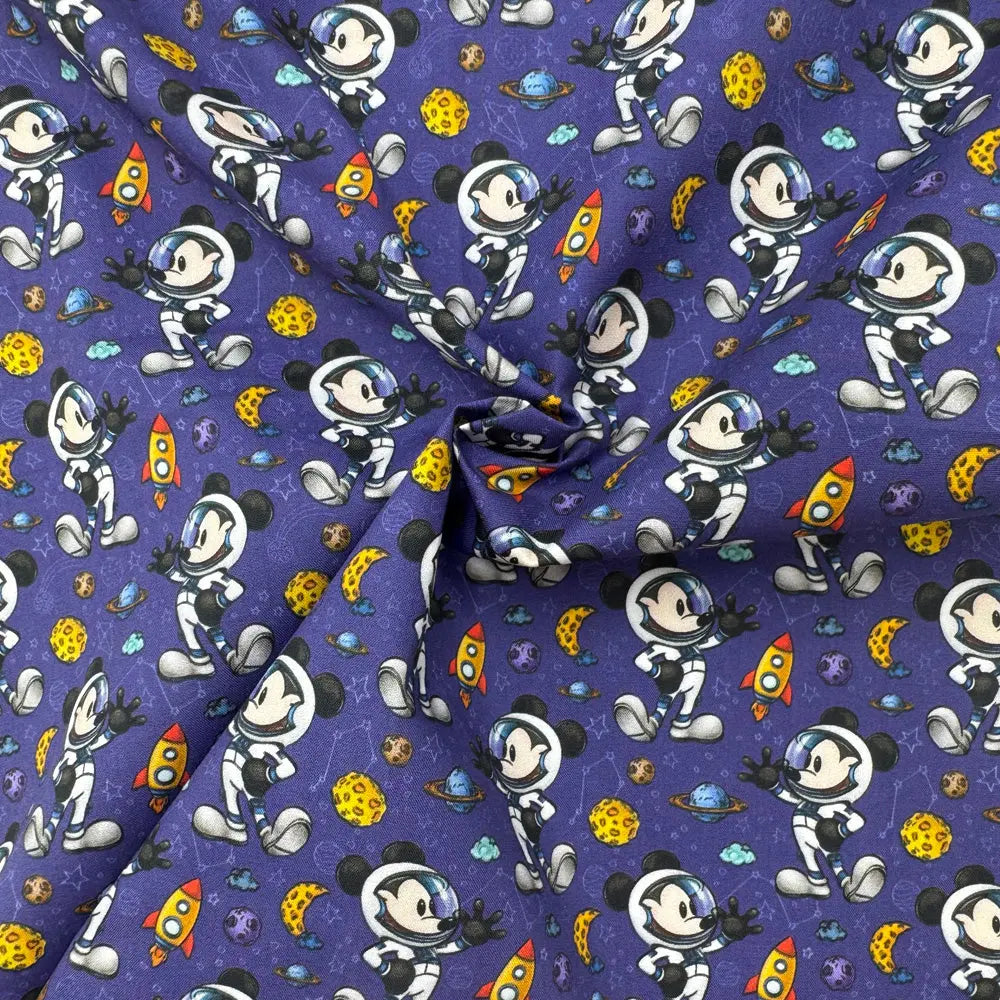 Steamboat Willie Cotton Percale Fabric | Lightweight 200 Thread Count 100% Cotton 44