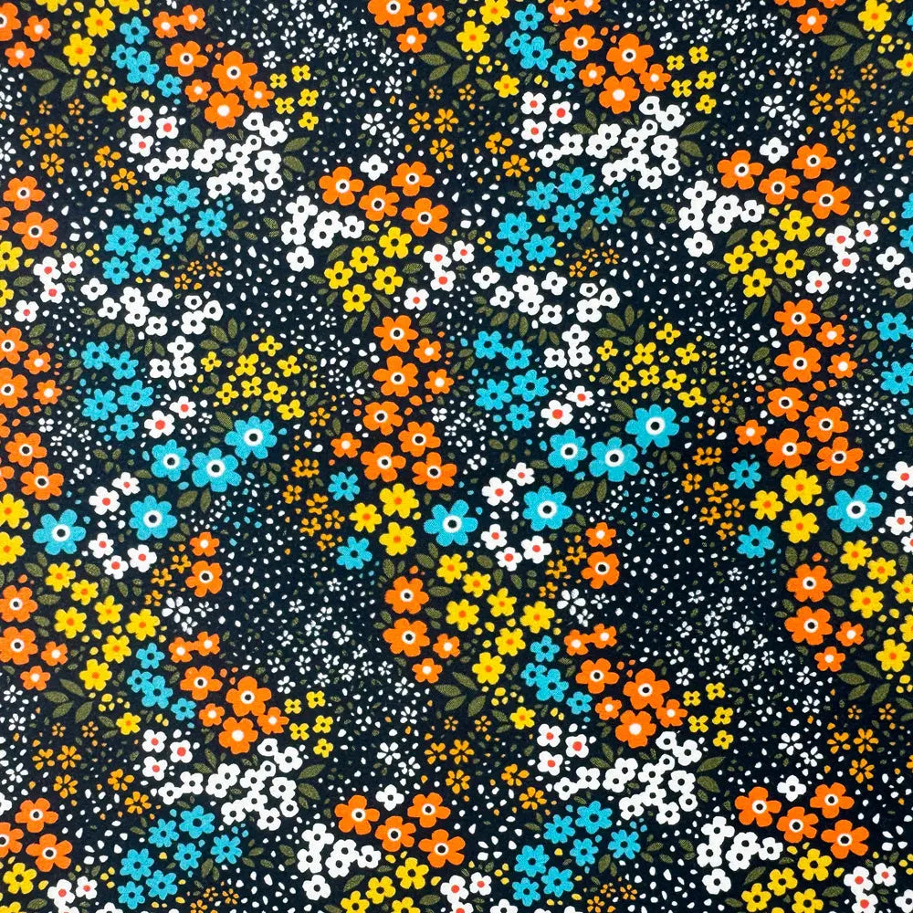 100% Cotton Percale Fabric | 44" (112cm) Wide Lightweight 200 Thread Count Dressmaking & Craft Material – Mix Designs – Sold by the Meter