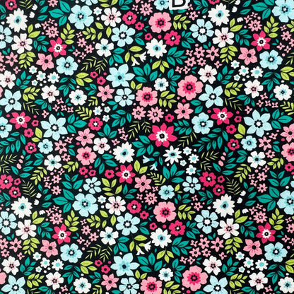100% Cotton Percale Fabric | 44" (112cm) Wide Lightweight 200 Thread Count Dressmaking & Craft Material – Mix Designs – Sold by the Meter