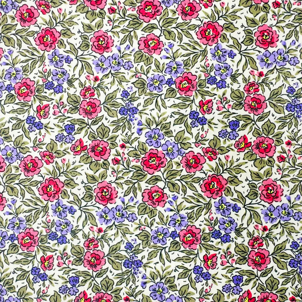 100% Cotton Percale Fabric | 44" (112cm) Wide Lightweight 200 Thread Count Dressmaking & Craft Material – Mix Designs – Sold by the Meter