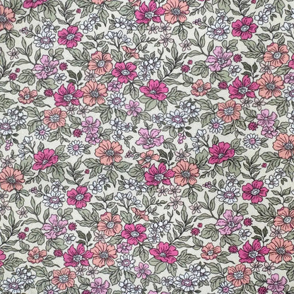 100% Cotton Percale Fabric | 44" (112cm) Wide Lightweight 200 Thread Count Dressmaking & Craft Material – Mix Designs – Sold by the Meter