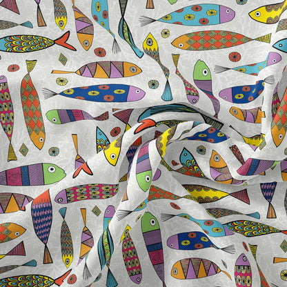 Teflon Coated Cotton Rich Popart Panama Canvas Fabric | Wipe Clean 310gsm 55" (140cm) Wide Printed Craft & Home Fabric – Sold by the Meter
