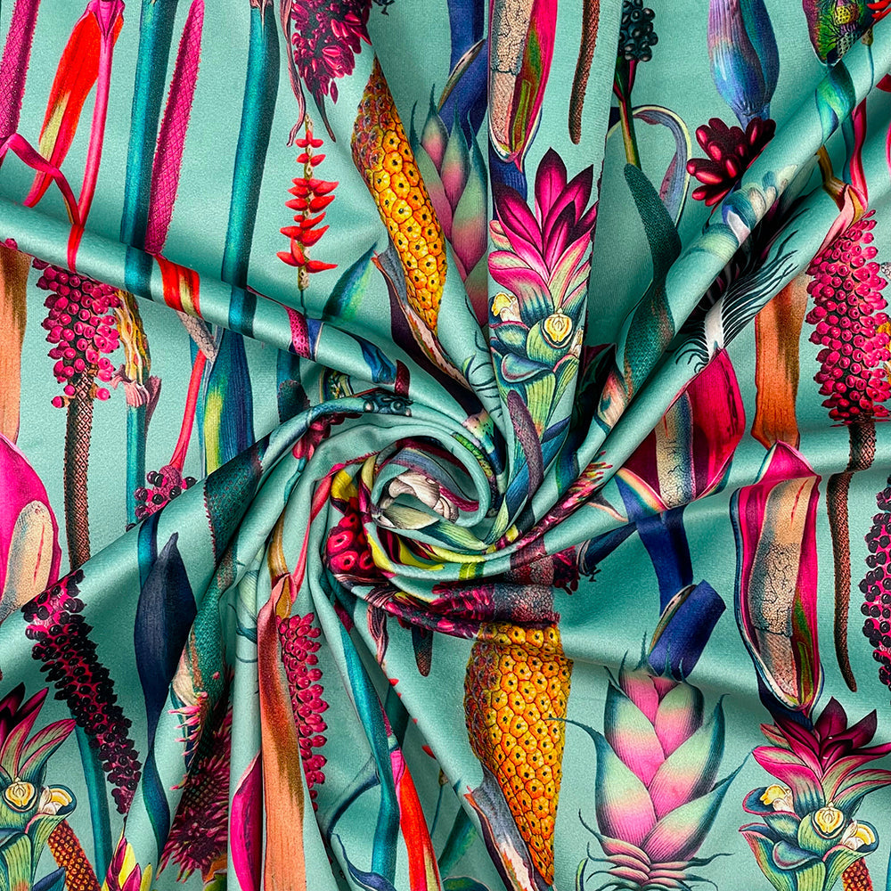 Luxury Printed Velvet Upholstery Fabric | Heavyweight Soft Durable Velvet 58