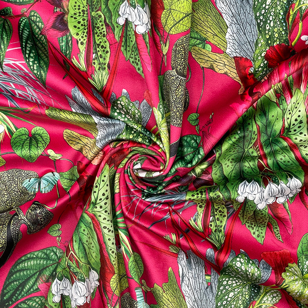 Luxury Printed Velvet Upholstery Fabric | Heavyweight Soft Durable Velvet 58