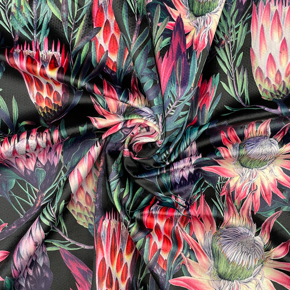 Luxury Printed Velvet Upholstery Fabric | Heavyweight Soft Durable Velvet 58