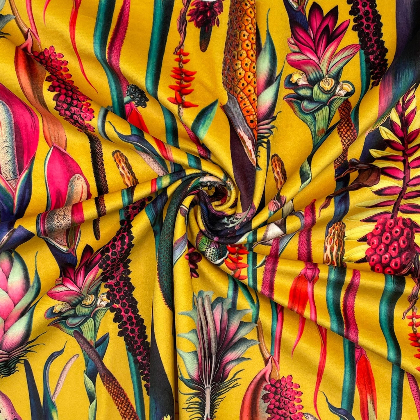 Luxury Printed Velvet Upholstery Fabric | Heavyweight Soft Durable Velvet 58" (148cm) Wide Home Furnishing Fabric – Sold by the Meter