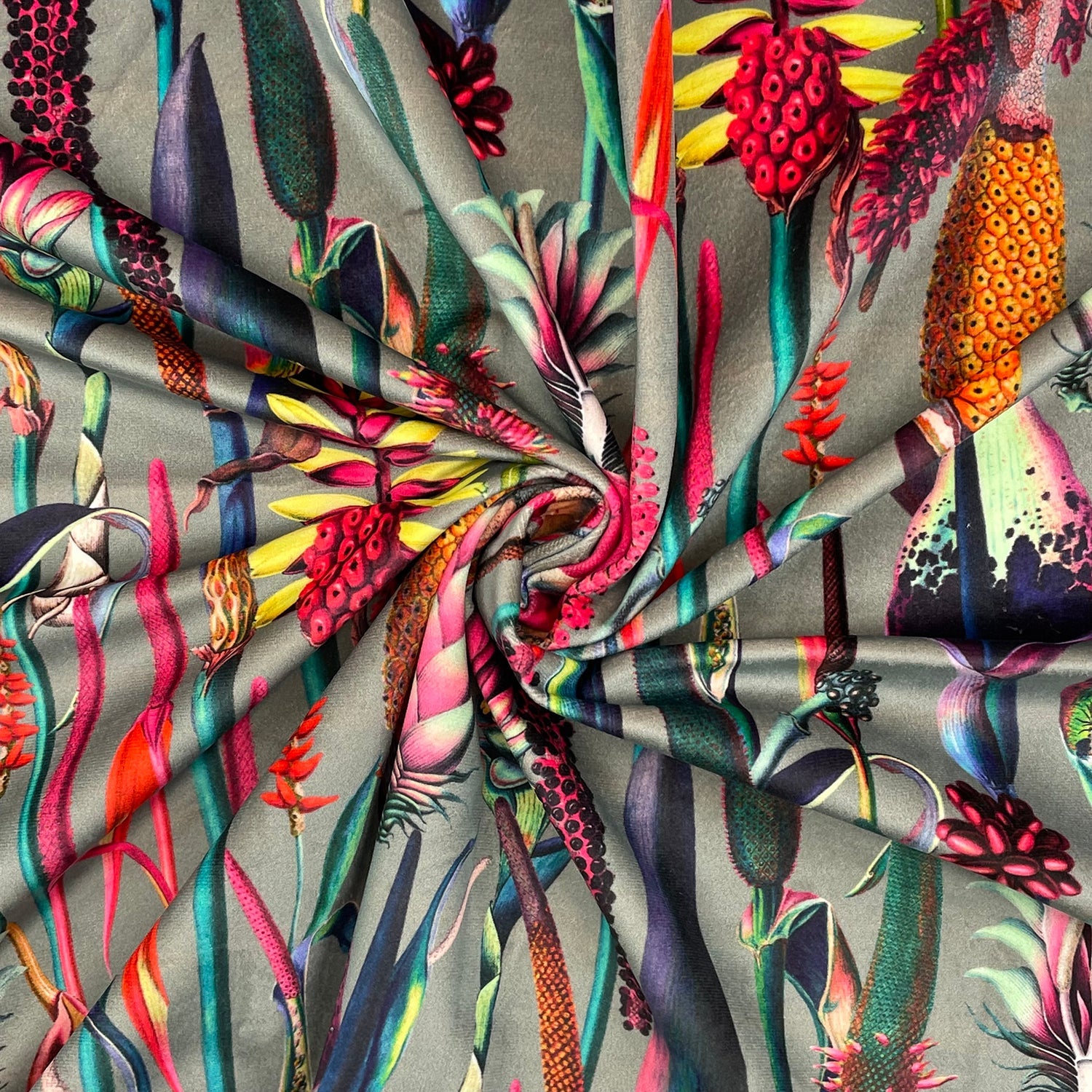 Luxury Printed Velvet Upholstery Fabric | Heavyweight Soft Durable Velvet 58