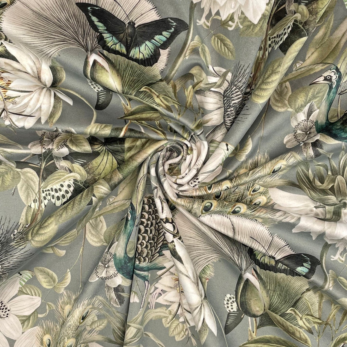 Luxury Printed Velvet Upholstery Fabric | Heavyweight Soft Durable Velvet 58" (148cm) Wide Home Furnishing Fabric – Sold by the Meter