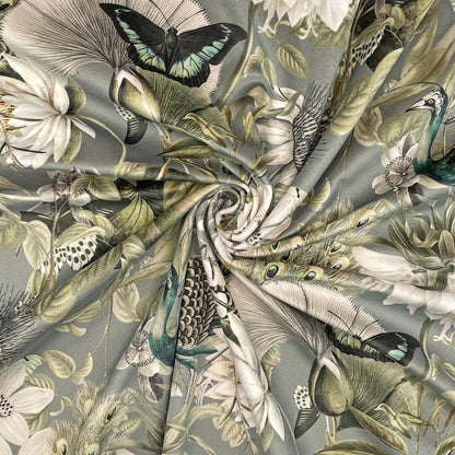 Luxury Printed Velvet Upholstery Fabric | Heavyweight Soft Durable Velvet 58" (148cm) Wide Home Furnishing Fabric – Sold by the Meter