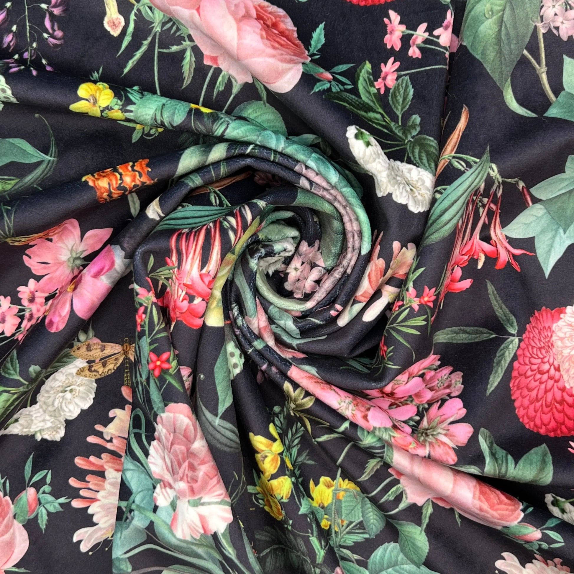 Luxury Printed Velvet Upholstery Fabric – Heavyweight Soft Durable Velvet 58" (148cm) Wide Furnishing Fabric – 15M Roll