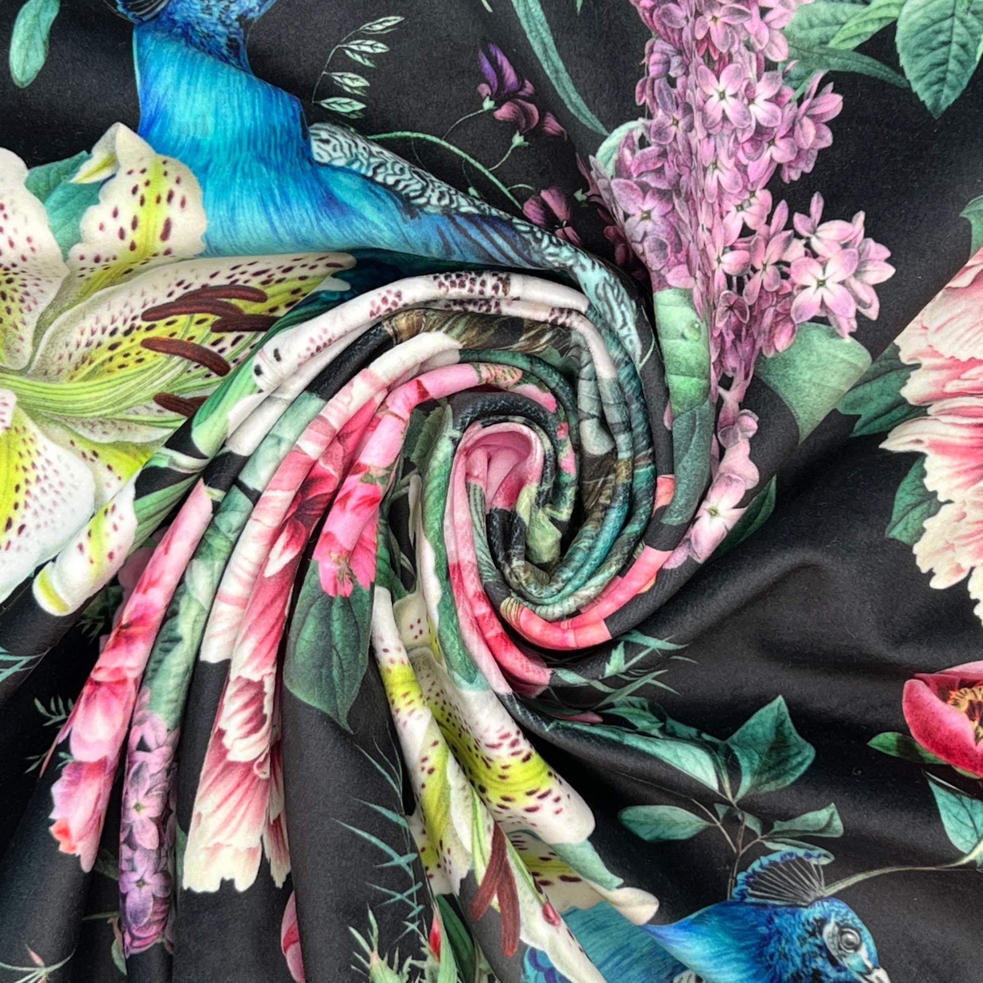 Luxury Printed Velvet Upholstery Fabric | Heavyweight Soft Durable Velvet 58" (148cm) Wide Home Furnishing Fabric – Sold by the Meter