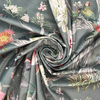 Luxury Printed Velvet Upholstery Fabric – Heavyweight Soft Durable Velvet 58" (148cm) Wide Furnishing Fabric – 15M Roll
