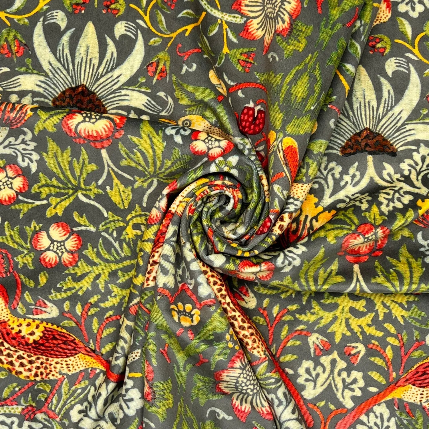 Luxury Printed Velvet Upholstery Fabric – Heavyweight Soft Durable Velvet 58" (148cm) Wide Furnishing Fabric – 15M Roll