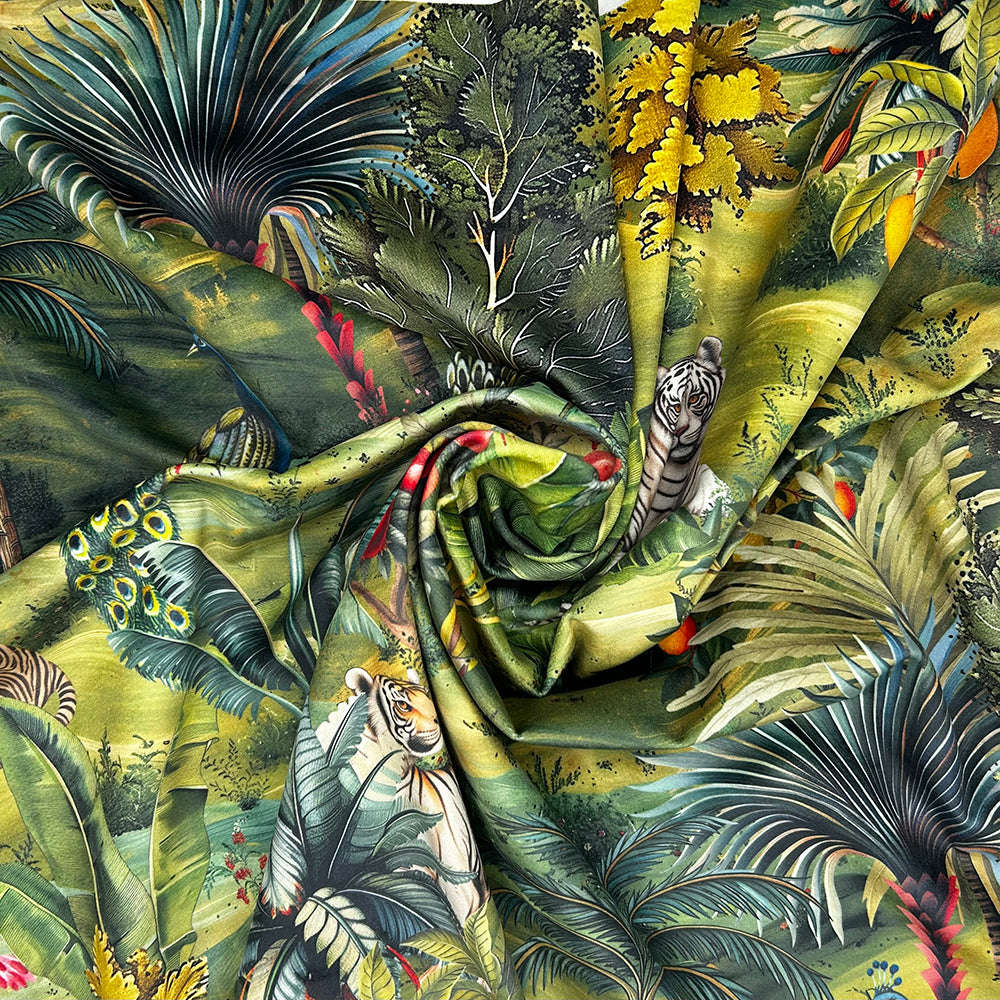 Luxury Printed Velvet Upholstery Fabric | Heavyweight Soft Durable Velvet 58