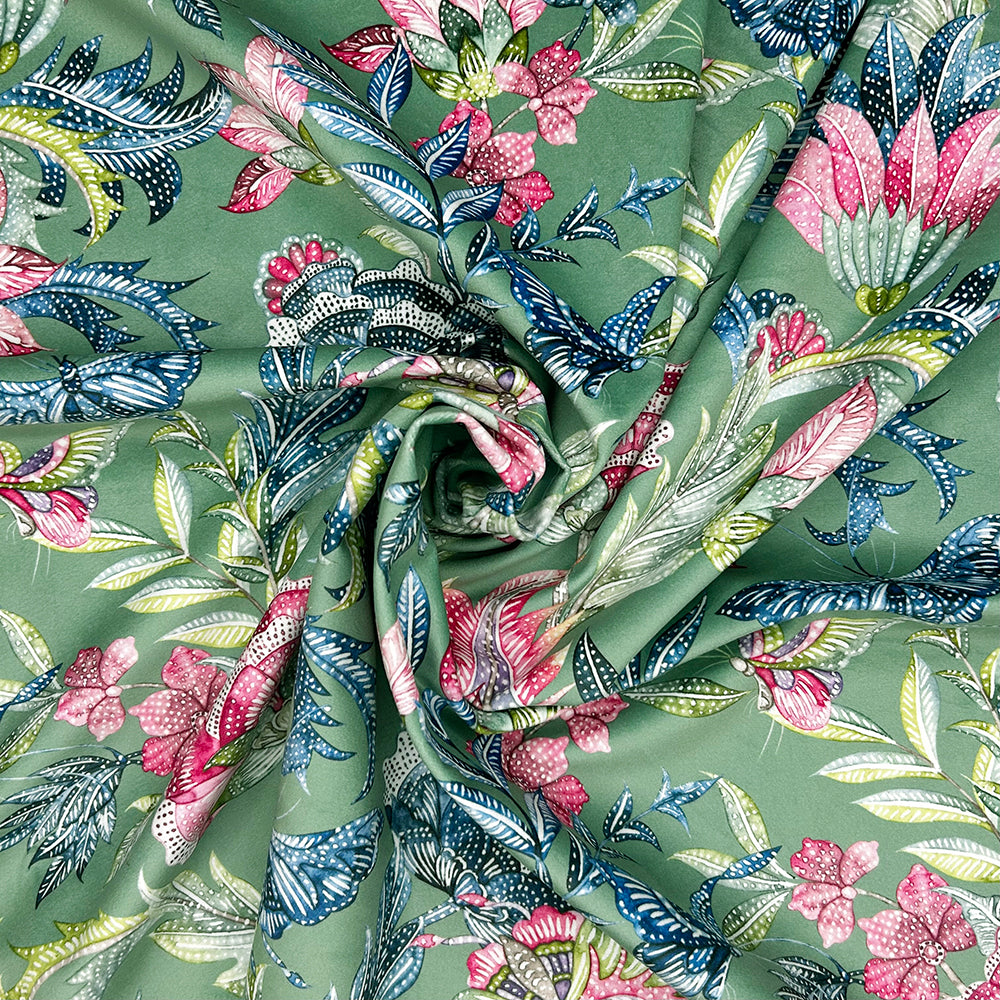 Luxury Printed Velvet Upholstery Fabric | Heavyweight Soft Durable Velvet 58