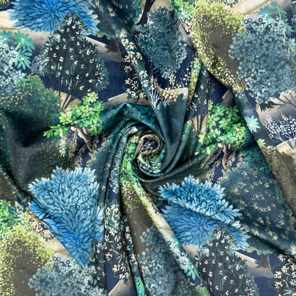 Luxury Printed Velvet Upholstery Fabric | Heavyweight Soft Durable Velvet 58" (148cm) Wide Home Furnishing Fabric – Sold by the Meter