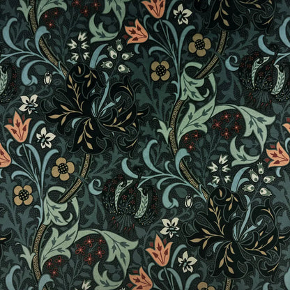 Luxury Printed Velvet Upholstery Fabric – Heavyweight Soft Durable Velvet 58" (148cm) Wide Furnishing Fabric – 15M Roll