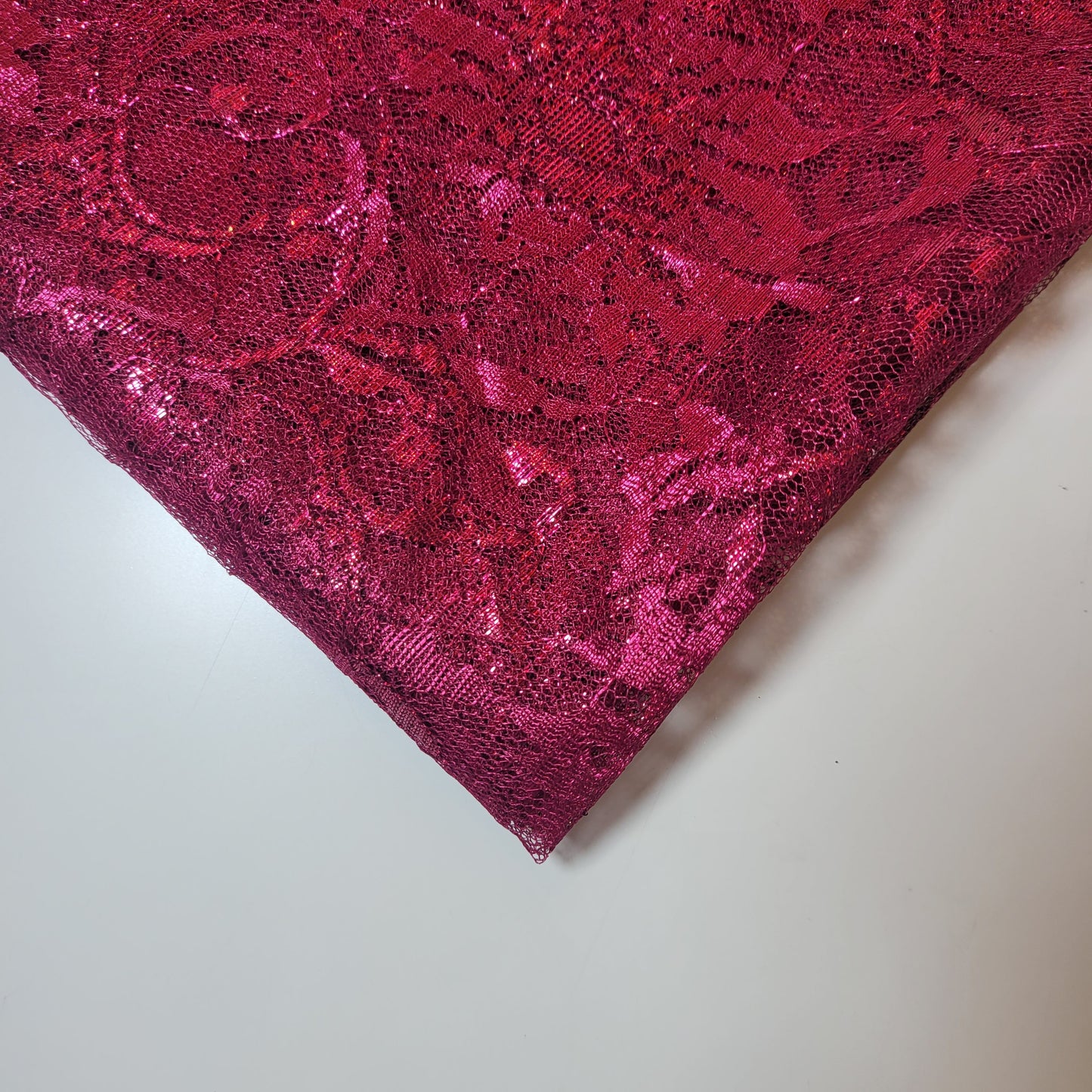 Budget Floral Lace Fabric – Soft Elegant Designer Dress & Craft Material, 58" Wide