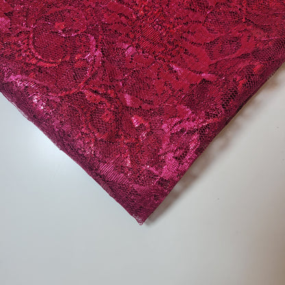 Budget Floral Lace Fabric – Soft Elegant Designer Dress & Craft Material, 58" Wide