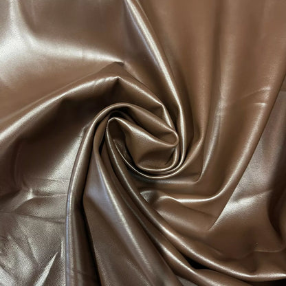 Plain Leather Look PVC Spandex Fabric – 58" Wide Stretch Faux Latex Material for Dresses & Crafts by the Metre