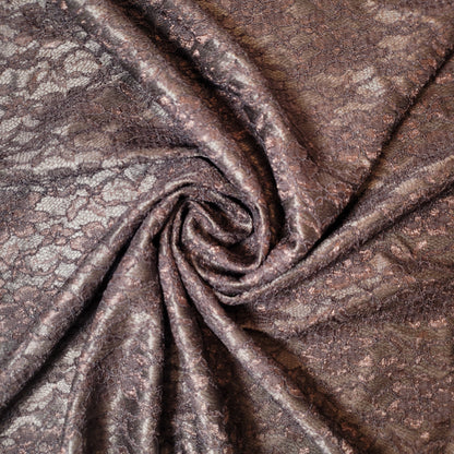 Premium Satin Bonded Lace Fabric – 58" Wide Designer Dress & Craft Material by the Meter