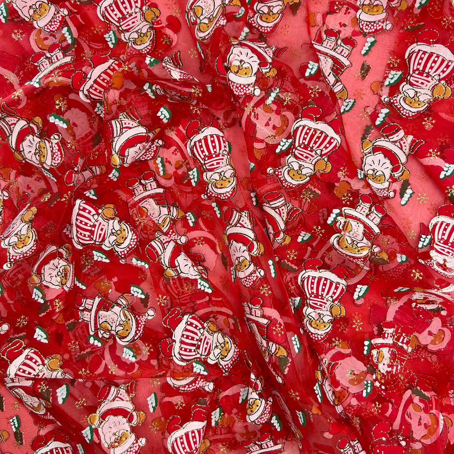 Organza Foil Fabric | Patterned & Christmas Foil 59
