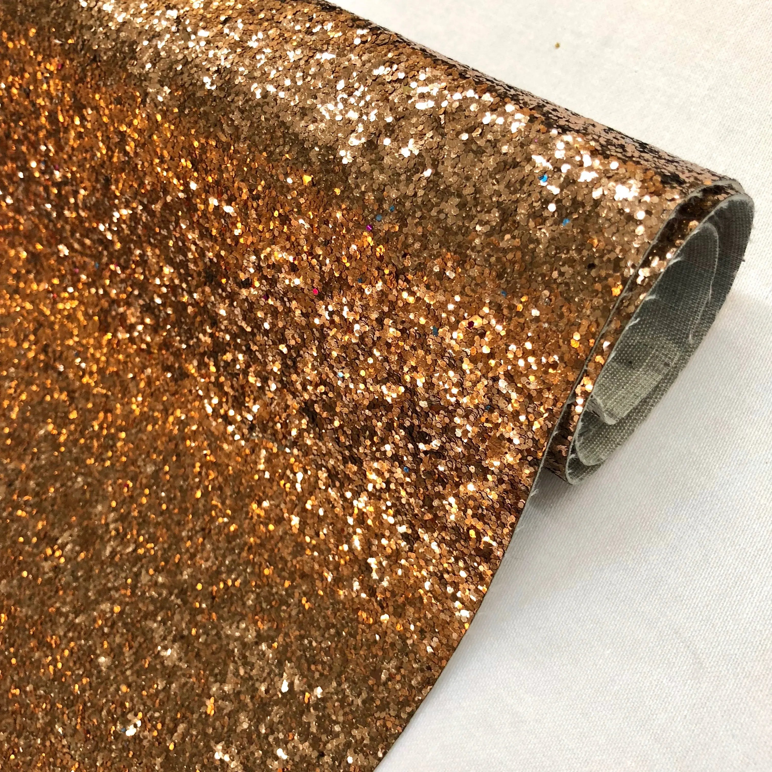 Chunky Glitter Leatherette Fabric – Heavyweight Faux Leather 55