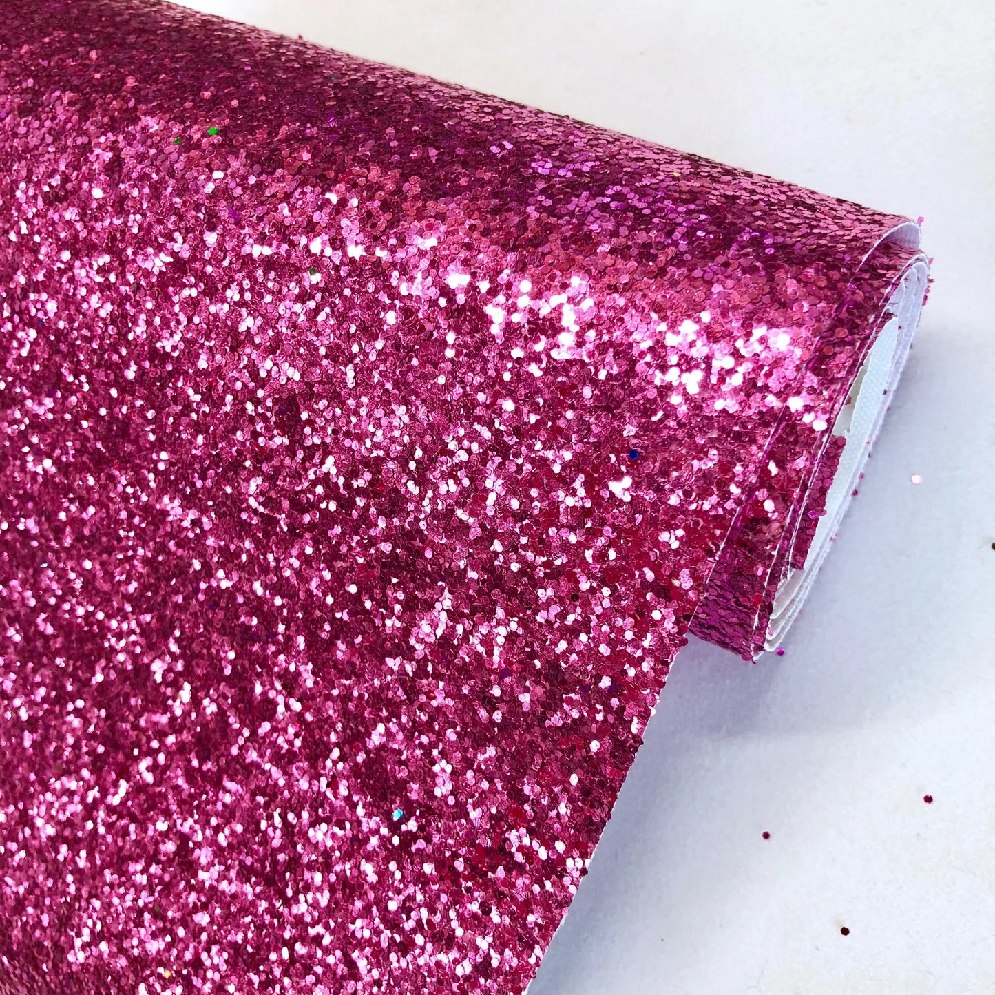 Chunky Glitter Leatherette Fabric – Heavyweight Faux Leather 55" (140cm) Wide | 12.5 Metre Roll