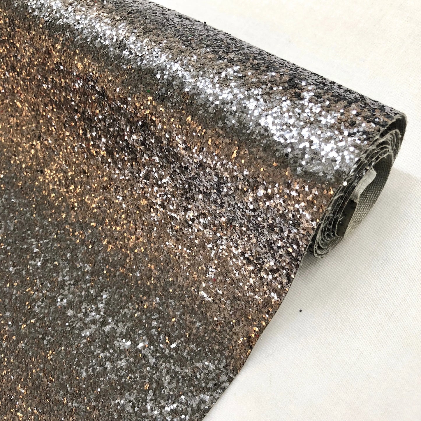 Chunky Glitter Leatherette Fabric – Heavyweight Faux Leather 55" (140cm) Wide | 12.5 Metre Roll