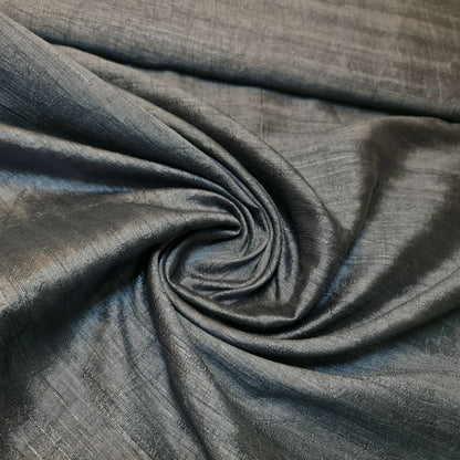 Plain Slub Faux Dupion Raw Silk Fabric – 100% Polyester – 44" Wide Upholstery, Bridal & Craft Material by the Metre
