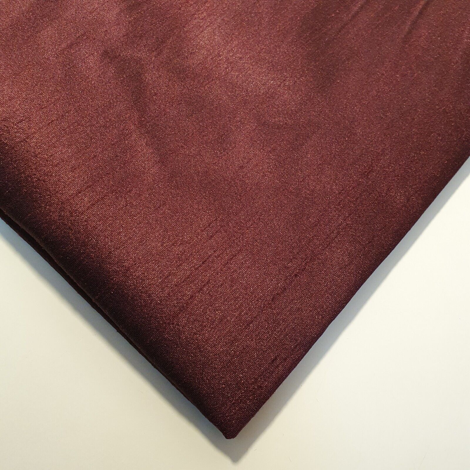 Plain Slub Faux Dupion Raw Silk Fabric – 100% Polyester – 44