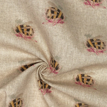 Cotton Rich Linen Look Digitally Printed Panama Fabric | 55" (140cm) Wide 200gsm Craft & Home Décor Material – Sold by the Meter
