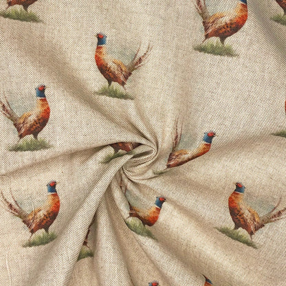 Cotton Rich Linen Look Digitally Printed Panama Fabric | 55" (140cm) Wide 200gsm Craft & Home Décor Material – Sold by the Meter