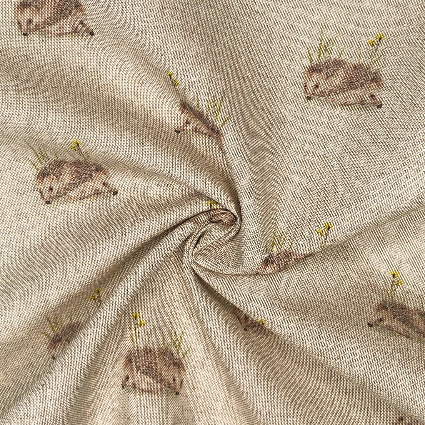 Cotton Rich Linen Look Digitally Printed Panama Fabric | 55" (140cm) Wide 200gsm Craft & Home Décor Material – Sold by the Meter