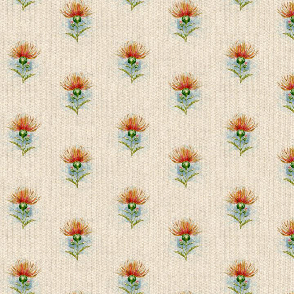 Cotton Rich Linen Look Digitally Printed Panama Fabric | 55" (140cm) Wide 200gsm Craft & Home Décor Material – Sold by the Meter