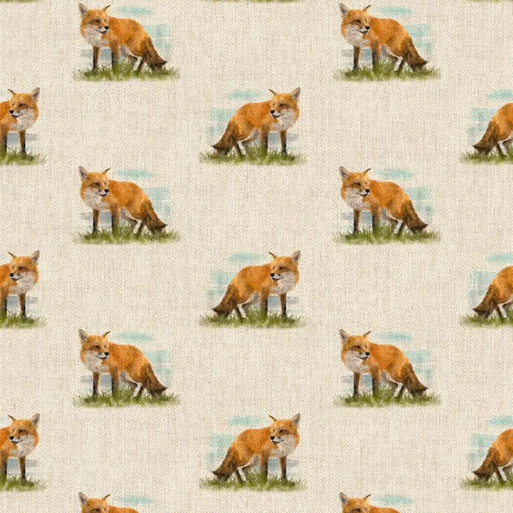 Cotton Rich Linen Look Digitally Printed Panama Fabric | 55" (140cm) Wide 200gsm Craft & Home Décor Material – Sold by the Meter