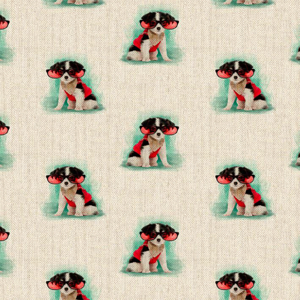 Cotton Rich Linen Look Digitally Printed Panama Fabric | 55