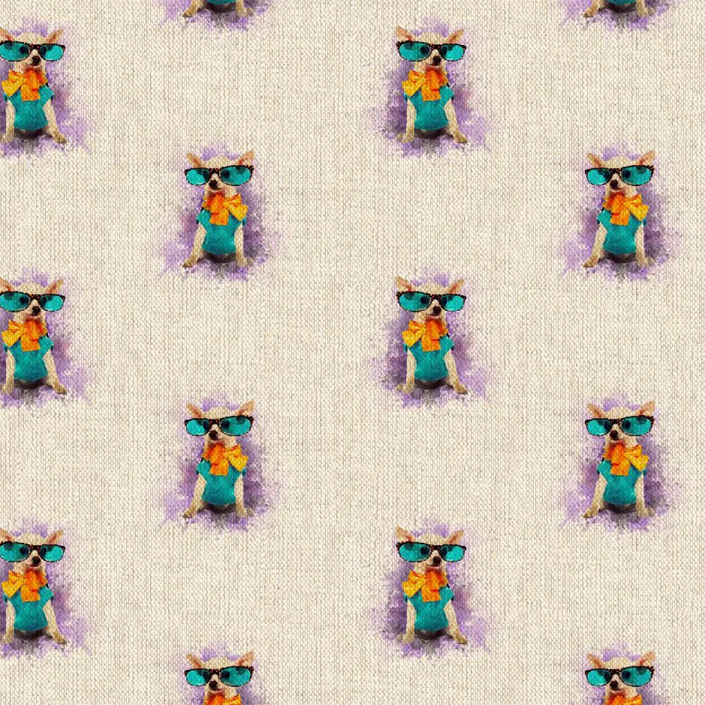 Cotton Rich Linen Look Digitally Printed Panama Fabric | 55" (140cm) Wide 200gsm Craft & Home Décor Material – Sold by the Meter