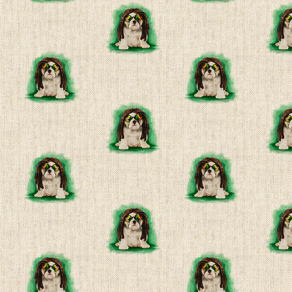 Cotton Rich Linen Look Digitally Printed Panama Fabric | 55" (140cm) Wide 200gsm Craft & Home Décor Material – Sold by the Meter