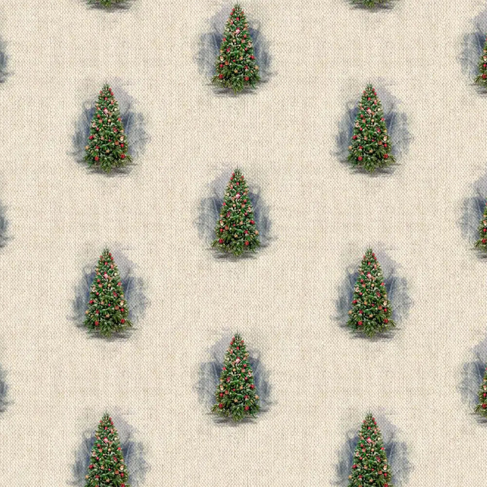 Cotton Rich Linen Look Digitally Printed Panama Fabric | 55" (140cm) Wide 200gsm Craft & Home Décor Material – Sold by the Meter