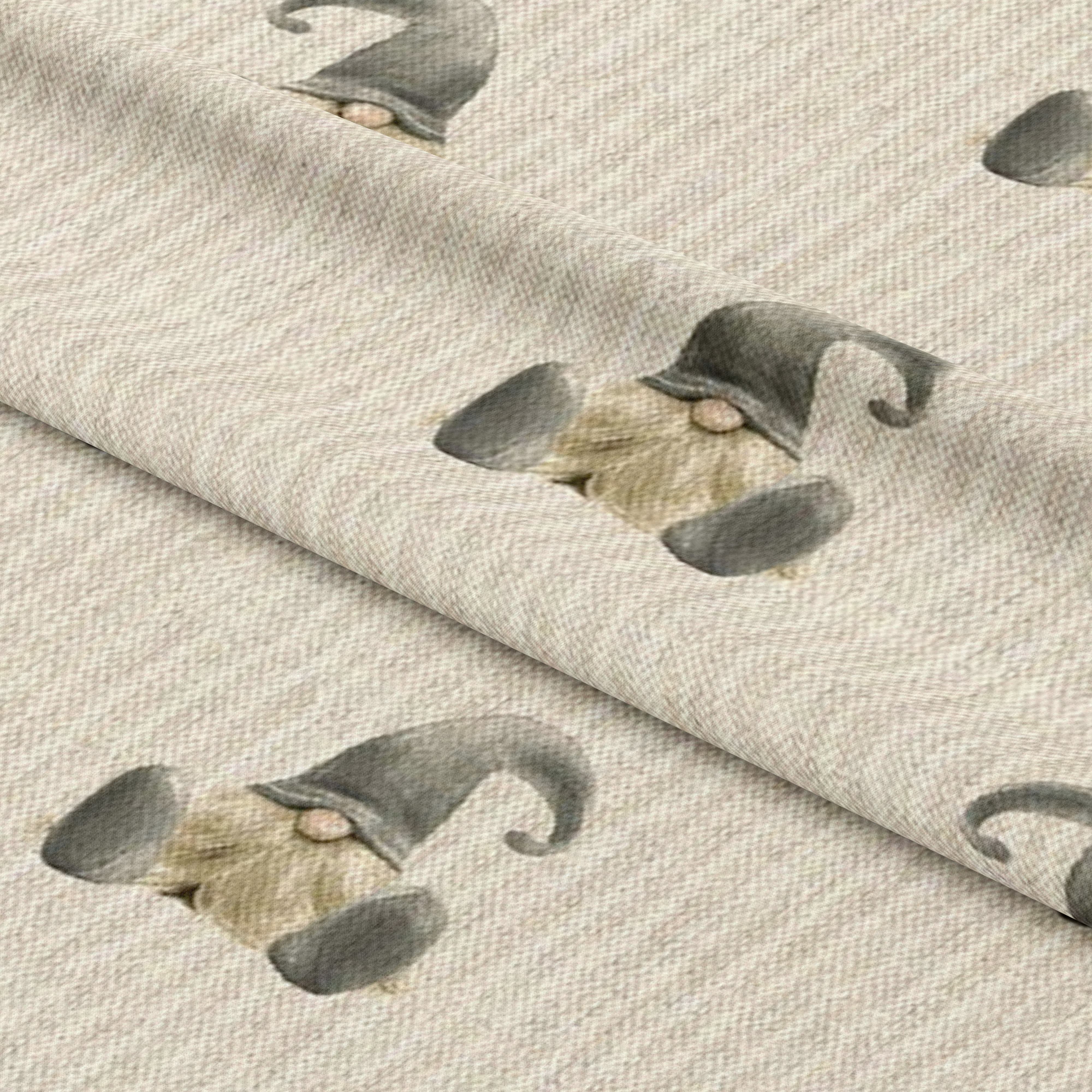 Cotton Rich Linen Look Digitally Printed Panama Fabric | 55